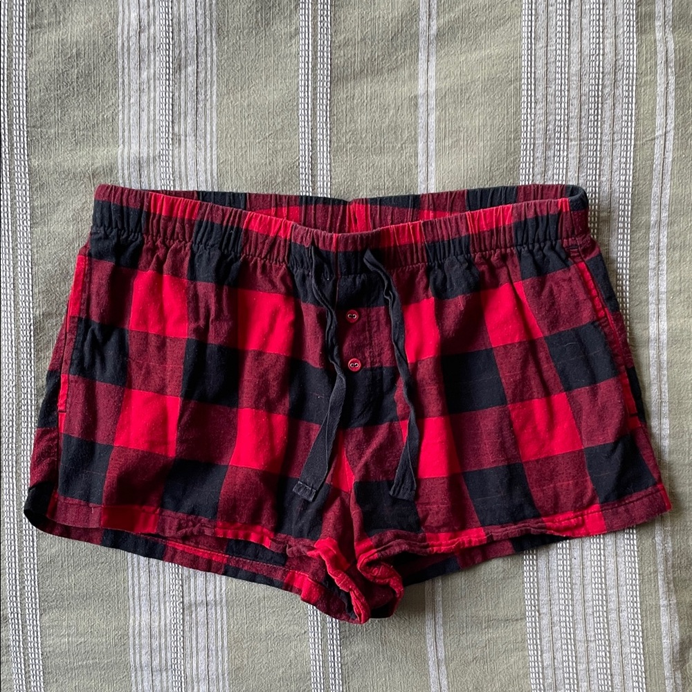 Stars Above Flannel Plaid Shorts